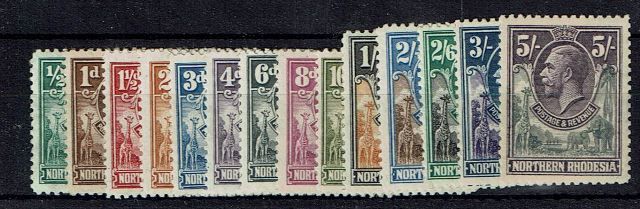 Image of Northern Rhodesia/Zambia SG 1/14 LMM British Commonwealth Stamp